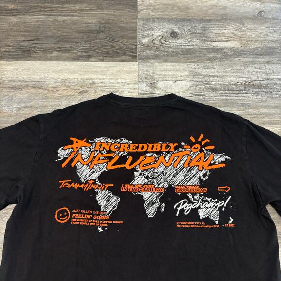 Tommy Innit Black Men 3XL Incredibly Influential Official Merch Pogchamp T-Shirt - Picture 1 of 8